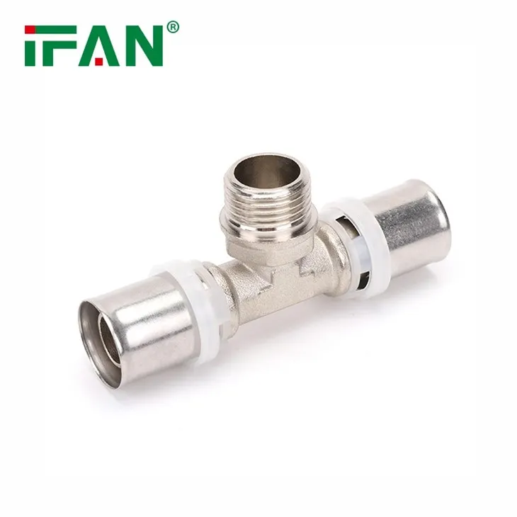 Brass Press Tee Fittings