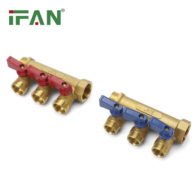 IFAN 3 Ways Brass Water Manifold