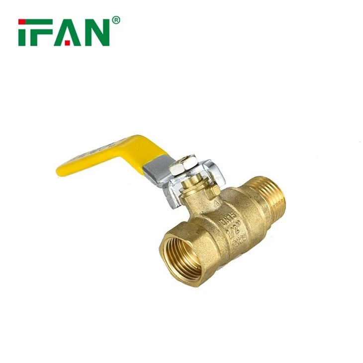 IFAN High Quality Yellow Long Handle Brass Ball Valve 81052FM