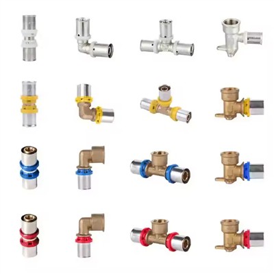 Press Brass Fittings for Plumbing Systems