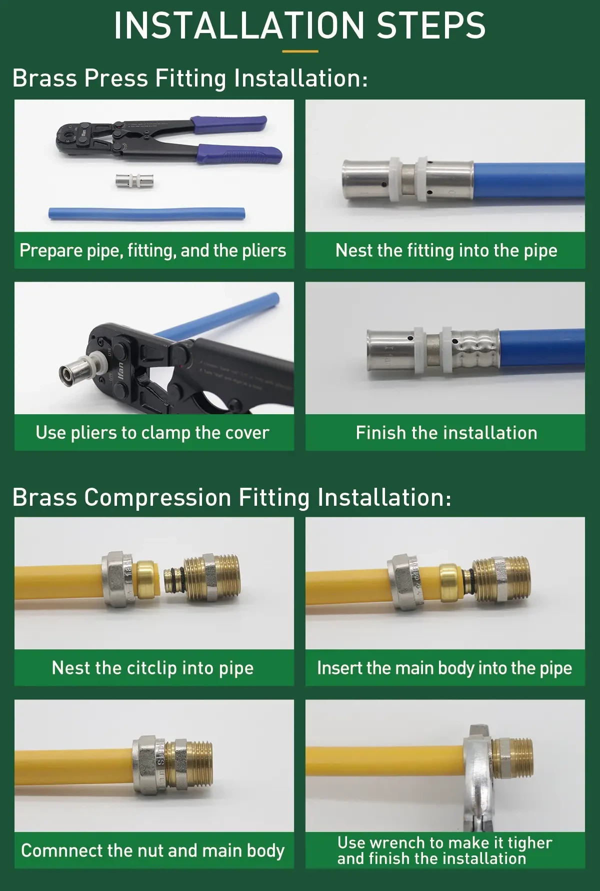 PEX Pipe Connection Steps PEX Pipe Connection Steps