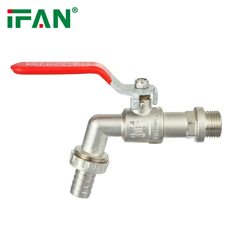 IFANPlus Red Long Handle Brass Tap